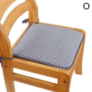 CAROOTU Non Slip Square Seat Pad Outer Shell Filling Soft DiningChair Cushion with Ties