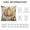 thumbnail image 5 of YINGXI Fall Pillow Covers Burnt Orange Pumpkin Autumn Themed Harvest Print Decorative Throw Pillows Outdoor PillowCase Farmhouse Linen Cushion Case Decor for Sofa Couch Bed 18x18in, 5 of 5