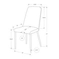 thumbnail image 3 of Monarch Specialties Dining Chair, Set Of 2, Side, Upholstered, Kitchen, Dining Room, PU, Metal, 3 of 5