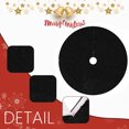 thumbnail image 5 of EWASWON Christmas 24-Inch Black Sequin Christmas Tree Skirt - Vintage Style Sparkling Holiday Decor for Home & Christmas Party, Polyester Fabric, 5 of 6