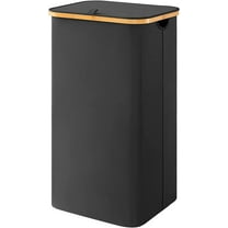 Lifewit 100L Laundry Basket with Lid, Clothes Hampers for Laundry with Handles Removable Bag, Black
