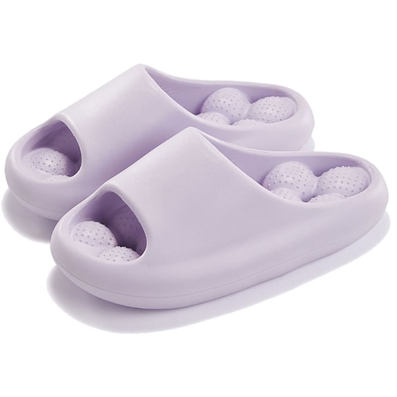 Ginsiom Bubble Massage Slides Slippers for Women Men Non Slip Quick Drying Bathroom Shower Slippers