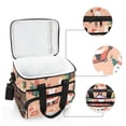 thumbnail image 6 of FORMRS Insulated Cooler Bag 24 Cans Capacity Soft Leakproof Lunch Box with Side Pockets, Pink Christmas Santa, 6 of 7