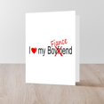 thumbnail image 4 of CafePress - I Love My Fiance - Greeting Card, Blank Inside Glossy, 4 of 4