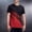 Red, variant on LPZOOGU Men's Striped T-Shirt Short Sleeve Crew Neck Casual Summer Tee Diagonal Color Block Print Athletic Sport Shirt
