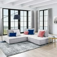 thumbnail image 2 of Modular Deep Tufted Sofa, Grey Gray, Fabric, Modern Contemporary French Country, Living Lounge Cafe Room Hotel Lobby Hospitality, 2 of 10