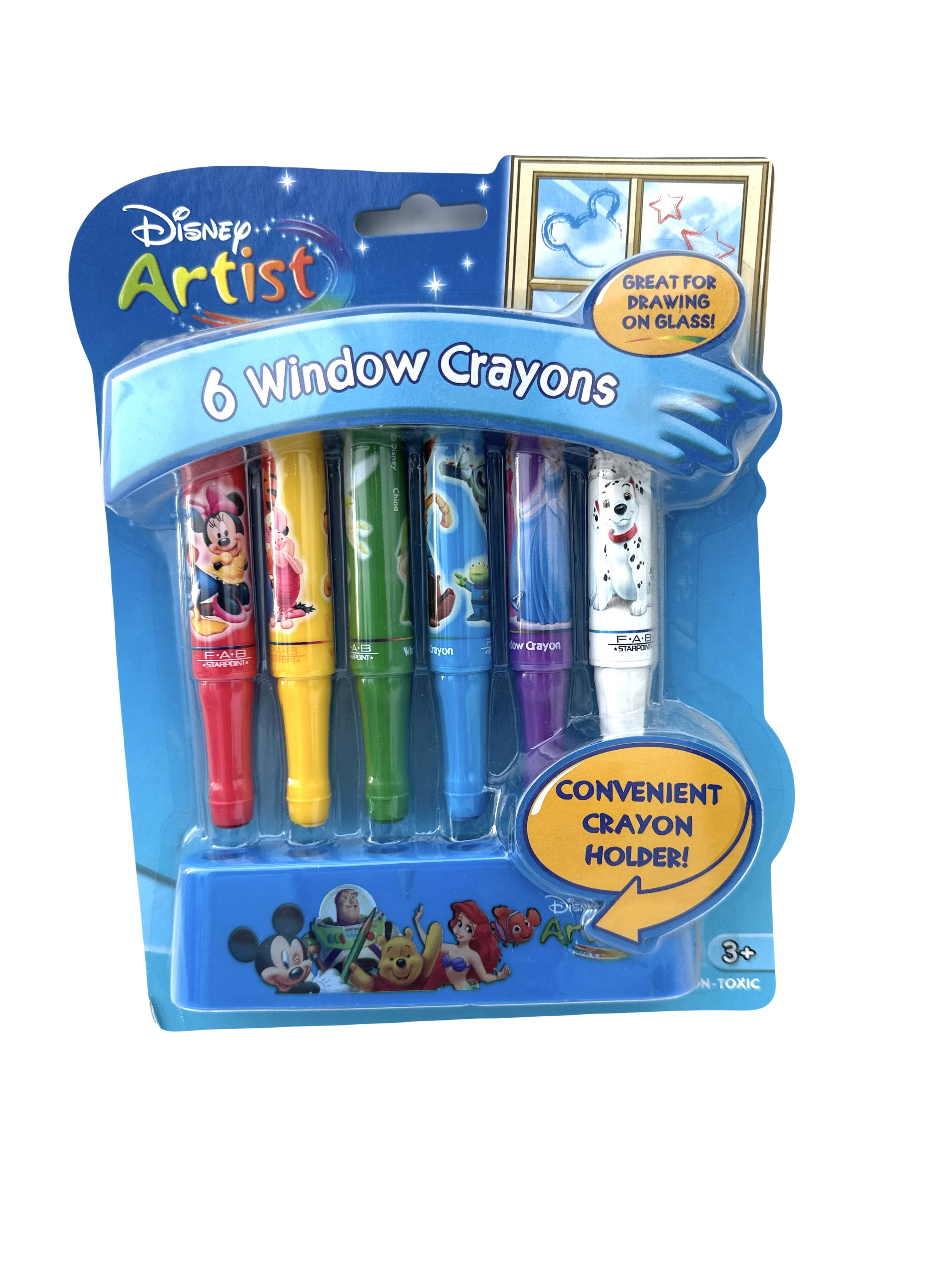 Disney Crayon - Mickey Dalmatian Princess Tinkerbell Pooh Crayon Set 