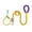 Yellow, variant on Hands Free Double Dog Leash for Two Dogs, Hands Free Dog Leash Double Leash with Comfortable Padded Handle, Hands Free Dual Leashes for Small/Medium/Large Pets