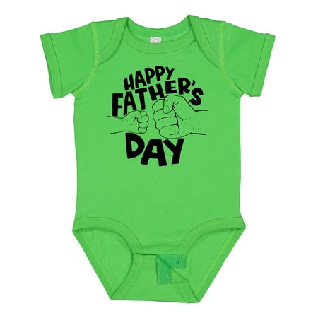 

Inktastic Happy Father s Day Parent-Child Fist Bump Gift Baby Boy or Baby Girl Bodysuit