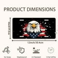 thumbnail image 2 of Patriotic Eagle Blaze Front License Plate,Metal License Plate,Funny Standard Plates Personalized Novelty Decorative For Men/Women/Boys/Girls Car 6×12 Inch, 2 of 7