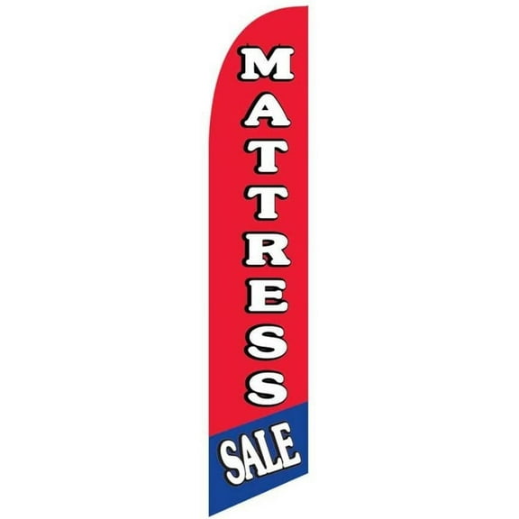 NEOPlex "Mattress Sale 12-Foot WINDLESS Swooper Feather Flag Flag Only