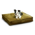 thumbnail image 2 of Happy Hounds Milo Square Tufted Dog Bed, Moss, Small (24 x 24 in.), 2 of 9