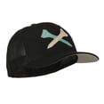 thumbnail image 5 of Crossed Golf Tees Embroidered Trucker Cap - Black OSFM, 5 of 5