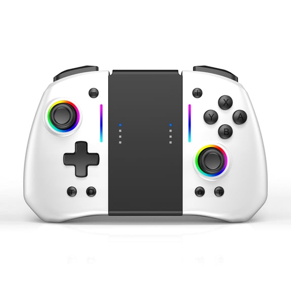 GKEAPZA Wireless Switch Controller, Pro Controller for Switch1/2/Switch Oled/Lite with Split Design, Turbo Function, Dual Motor Vibration Joypad