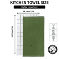 thumbnail image 2 of Sortora Kitchen Towel 100% Cotton, Super Soft and Absorbent Quick Drying Dish Towels for Kitchen,Dish Cloth for Wash Dish ,Kitchen Towels Set, 15 x 25 Inches, 3-Pack，Green, 2 of 7
