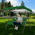 thumbnail image 2 of Outdoor Swing Canopy Replacement Top Cover Universal Yard Swing Cover 3 Seater, 2 of 10