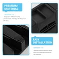 thumbnail image 3 of PTOOTP 3Pcs Black Shower Door Guide for Home Use Sliding Glass Door Bottom Stoppers Easy Installation, 3 of 8
