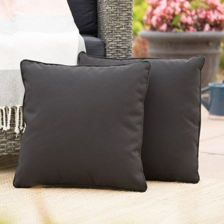 Coronado Outdoor Square Water Resistant Pillow - Set of (Best Fabric To Make Throw Pillows)