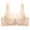 Beige, variant on Bras for Women Wirefree Drawstring Push up Bra Strapless Large Size Thin Lace Bra Gathered Without Steel Ring Comfortable Fixed Adjustable Breast Collection Cotton