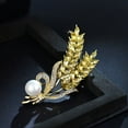 thumbnail image 4 of Broche único y elegante para mujer, dorado., 4 of 4