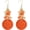 Orange, variant on Crystal Shell Dangle Earrings for Women Colorful Boho Handmade Cluster Bead Earrings Jewelry Gift for Women