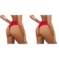 thumbnail image 1 of (2-Pack) Rinsvye Women Plus Size High Romper Swimsuits for Women Waist Bikini Bottoms Swim Briefs Beach Shorts Ruched Bottom High Cut Swim Bottom Full Coverage Swimsuit Bottom Sports Yoga Shorts Swi, 1 of 7