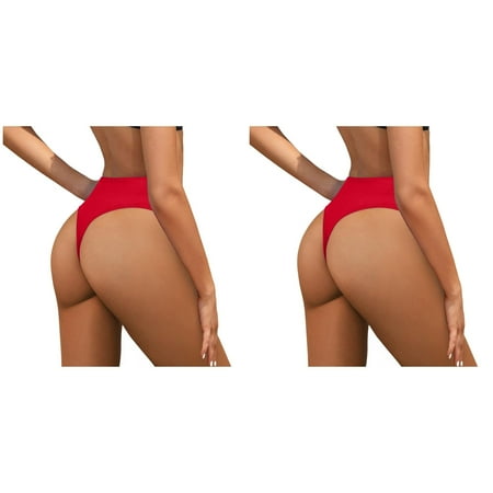 (2-Pack) 2025 Women Plus Size High Board Short Boys Size 14 Waist Bikini Bottoms Swim Briefs Beach Shorts Ruched Bottom High Cut Swim Bottom Full