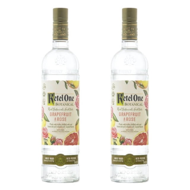 Pack de 2 Licor de Vodka Ketel One Botanical Grapefruit & Rose 750 ml