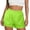 Green, variant on Women's 2 in 1 Running Shorts Lightweight Elastic Waist Hot Pants Gym Workout Shorts Ladies Comfy Summer Clothes