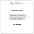 thumbnail image 2 of AFFY 3 Stone Men's Ring Lab Created Moissanite Wedding Band Ring In 10K Solid White Gold Jewelry Gift For Him Her (1.00 Cttw) Ring Size -11, 2 of 6