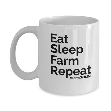 Eat Sleep Farm Repeat Funny Farmer Gift Mug (Best Way To Eat Your Cum)