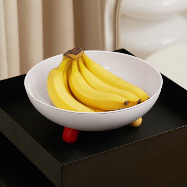 pstuiky Bandeja de frutas moderna y fácil de usar bandeja para dulces y aperitivos multicolor para sala de estar mesa de centro bandeja de frutas de gran capacidad 2024