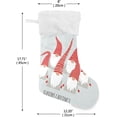 thumbnail image 2 of Coolnut 17.7 Inch Christmas Stockings, 2 PCS Winter Christmas Gnomes Snowflakes Presonalized Large Stocking Sock for Family Holiday Xmas Party Decorations, 2 of 7