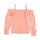 thumbnail image 2 of Blusa con botones sólidos para mujer bar III Rosa Extra Pequeña, 2 of 2