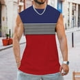 thumbnail image 2 of Cathalem Men's Mesh Active Athletic Tech Tank Top Sleeveless T-Shirt Summer Workout Vest Muscle Tee,Red L, 2 of 4