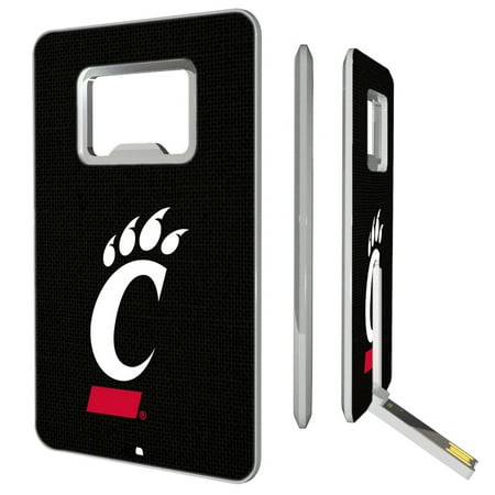 Cincinnati Bearcats 16GB Credit Card Style USB Bottle Opener Flash Drive - No