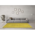 thumbnail image 3 of Ahgly Company Indoor Rectangle Abstract Yellow Contemporary Area Rugs, 4' x 6', 3 of 4