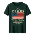 thumbnail image 4 of Mens Patriotic Shirts 1776-2026 250Th Anniversary Shirt American Flag Tops Short Sleeve Round Neck Tees 4th of July Outfits for Men, 4 of 5