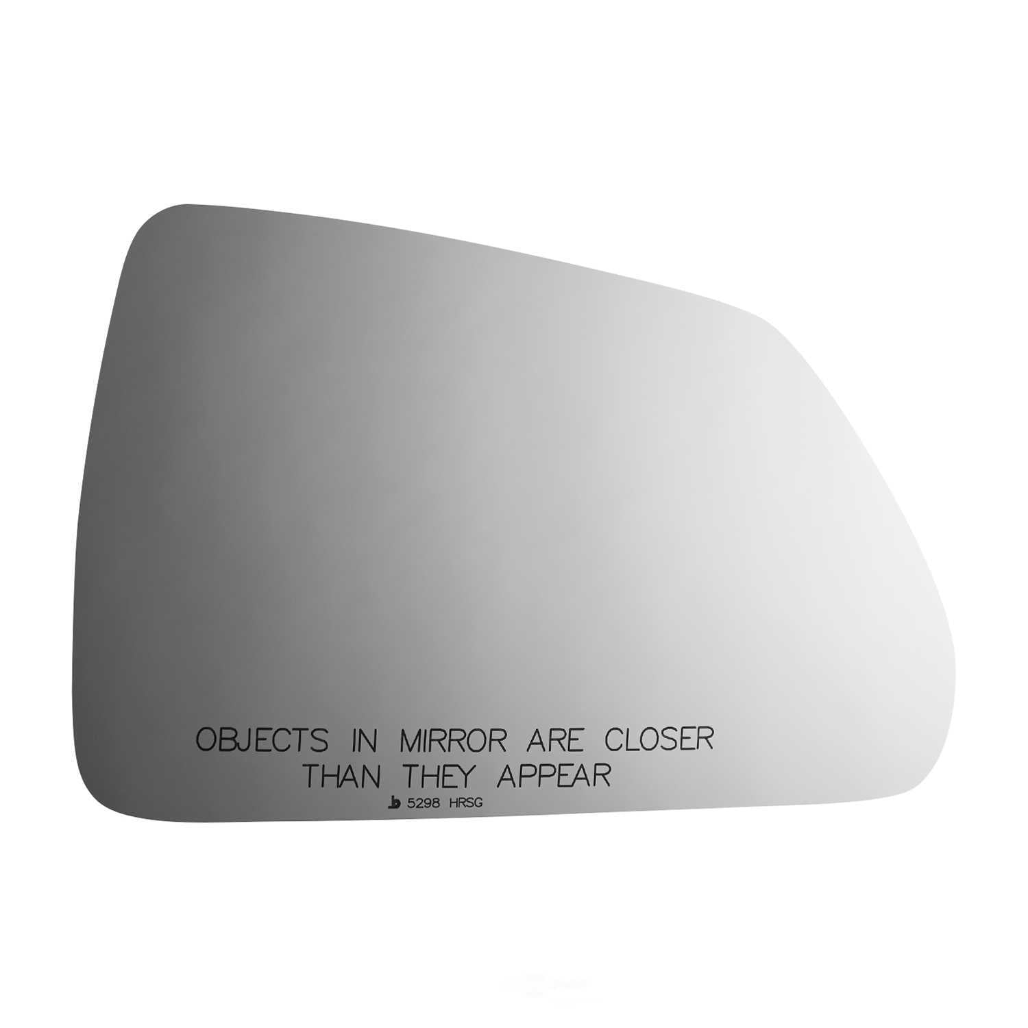 Burco Side View Mirror Replacement Glass with Motor Mount Plate - Clear Glass - 5298HRSG