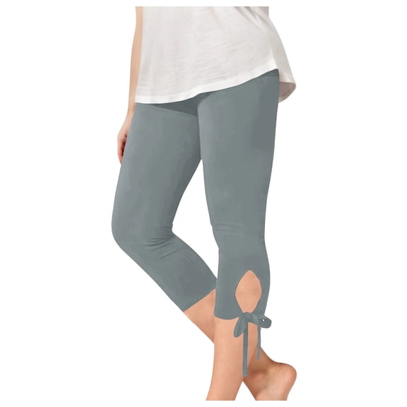XXWXYD Girls Capri Leggings with Pockets Yoga Capris Pants High Waisted Workout Gym Cropped Tights for Kids 4-13 Years Kids Girl Elastic Waist Pants