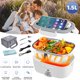 thumbnail image 1 of Fiambrera eléctrica MDHAND de 65 W, calentador de alimentos autocalentable de 110 V/12 V/24 V para el trabajo, el coche y el exterior. Fiambrera portátil para adultos con bolsa para el almuerzo., 1 of 7