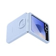 thumbnail image 2 of Funda de silicona con anilla para Samsung Galaxy Z Flip6, color azul, 2 of 7