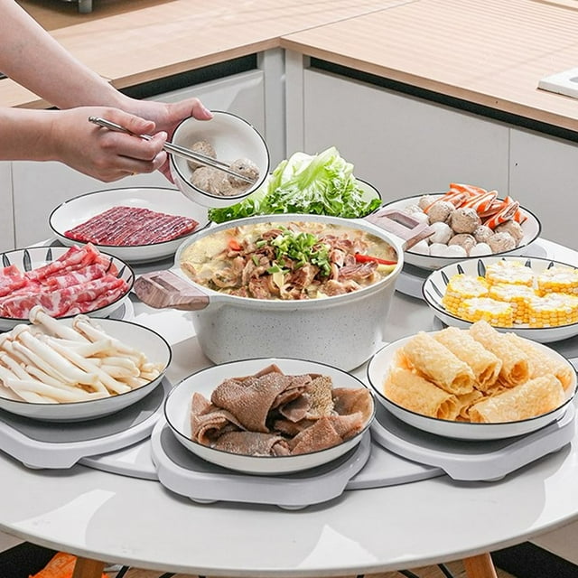 Bandeja Giratoria Para Servir De Mesa, Gran Capacidad, Mesa Giratoria De 360 grados, Mesa De Comedor, Bandeja Multifuncional Para Servir Alimentos Para Cocina, Fiestas,