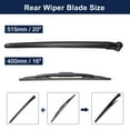 thumbnail image 2 of Unique Bargains Rear Windshield Wiper Blade Arm Set Replacement for Land Rover Range Rover Sport 2006-2013, 2 of 6