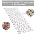 thumbnail image 6 of Semfri Bath Tub Shower Mat 30 x 17 inch Extra Soft TPE Non Slip Bath Tub Mats Shower Mats with Drain Holes and Suction Cups for Smooth/Non-Textured Tubs White, 6 of 7