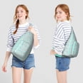 thumbnail image 3 of Boho Cat Print Sling Backpack - Geometric Cat Pattern Crossbody Bag (Aesthetic Design, Perfect Cat Lover Gift), 3 of 4