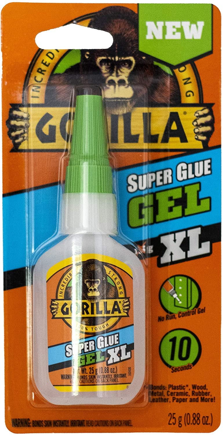 Gorilla 102433 XL Super Glue Gel, 1-Pack, Clear
