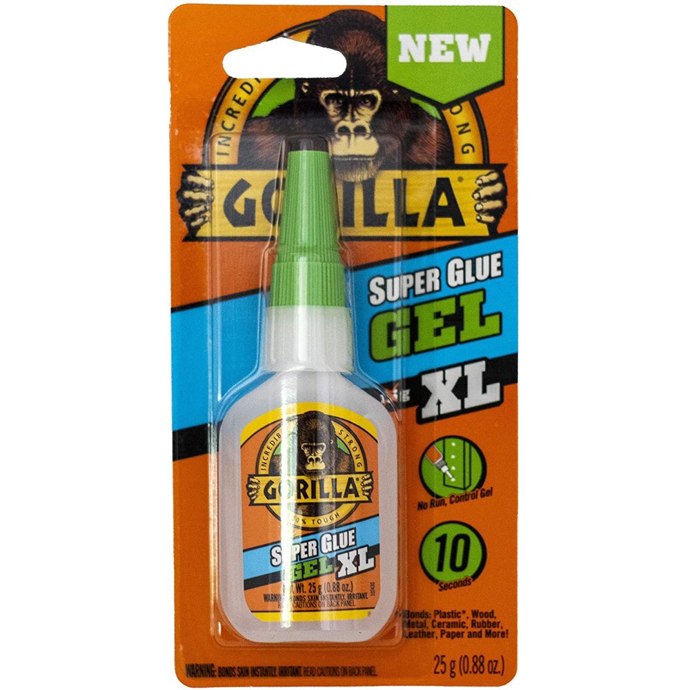 Gorilla 102433 XL Super Glue Gel, 1Pack, Clear
