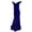 Blue, variant on Gyujnb Off Shoulder V Neck Full Floral Lace Maternity Maxi Gown Empire Waist Fitted Sweep Train Solid Dress for Maternity Photoshoot Formal Wear,XL
