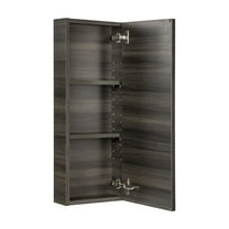 Cutler Kitchen and Bath Silhouette Modern Wood Medicine Cabinet in Dark Wood